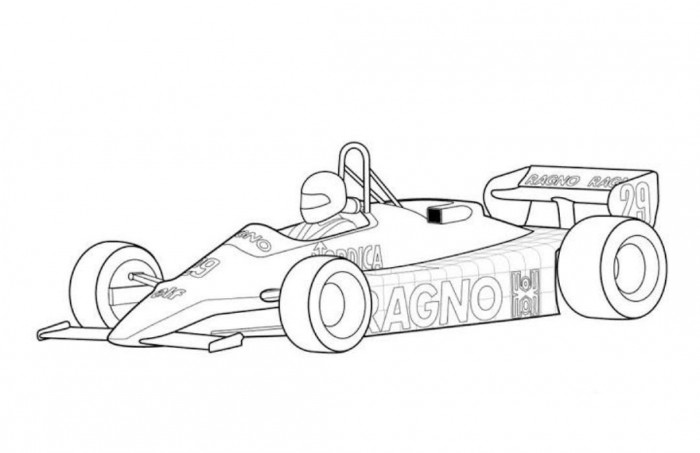 700x453 Racing Cars Colouring Pages