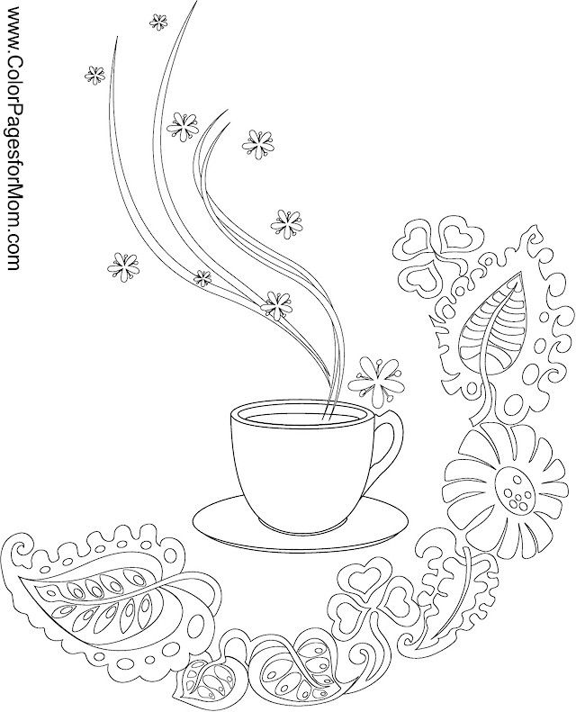 640x791 Coffee Coloring Page Coloring Pages Colorear