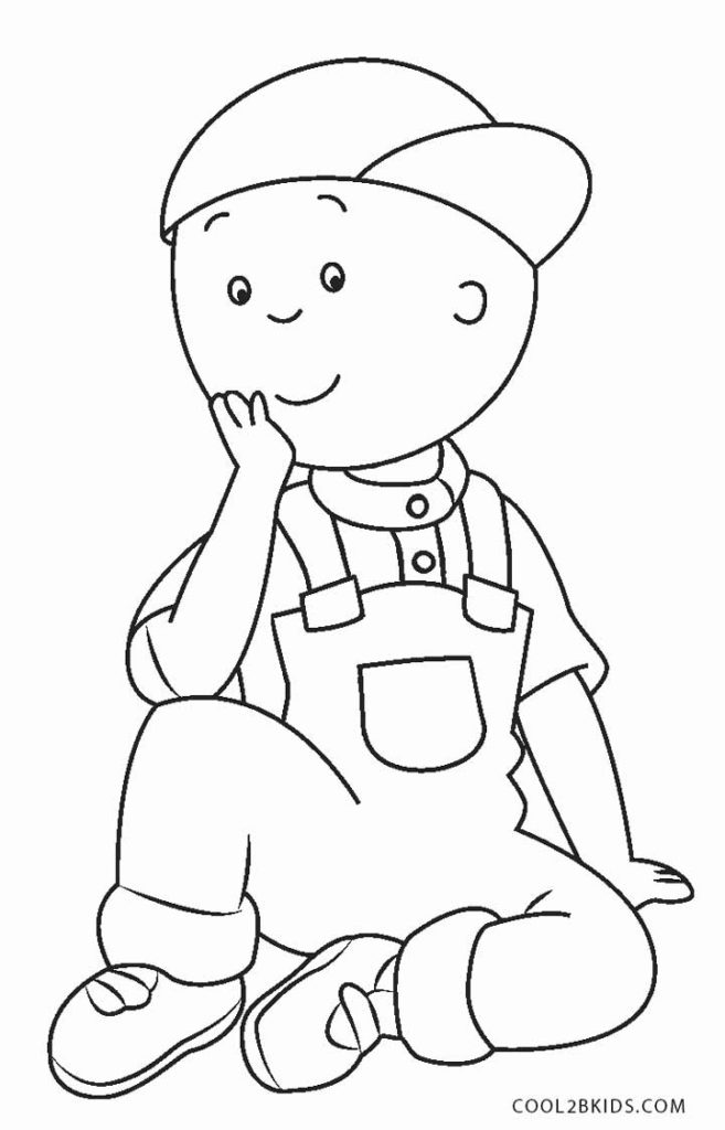 657x1024 Caillou Coloring Pages