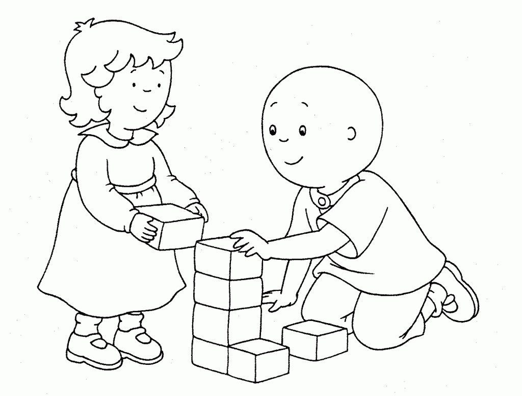 1024x776 Caillou Coloring Pages Printables