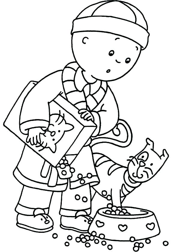 600x840 Caillou Coloring Page For Kids Printable Coloring Pages Coloring