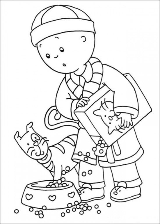 550x770 Caillou Coloring Pages Online Picture Picture