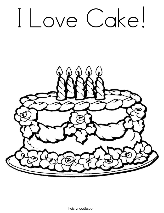 685x886 Cake Coloring Pages