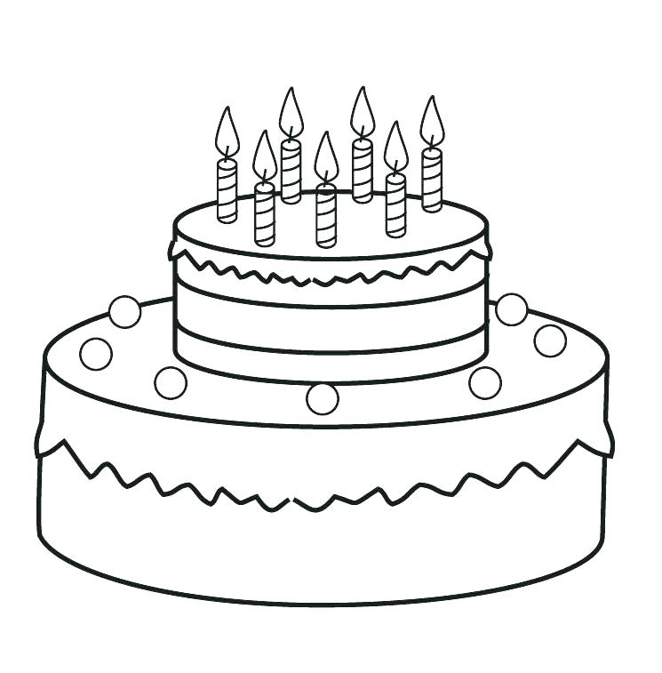 Cake Coloring Pages at GetDrawings | Free download