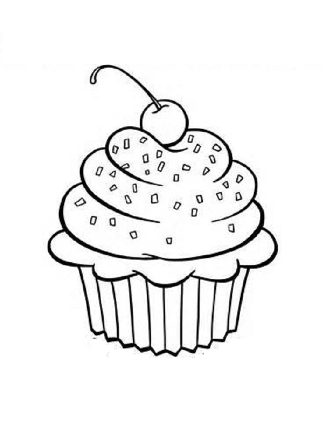 650x840 Free Printable Cupcake Coloring Pages For Kids