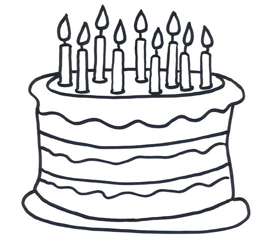 550x489 Birthday Cake Coloring Page Who Love Birthday Cake Try This Free
