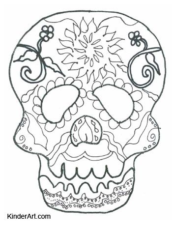 350x468 Day Of The Dead Calavera Skull Mask