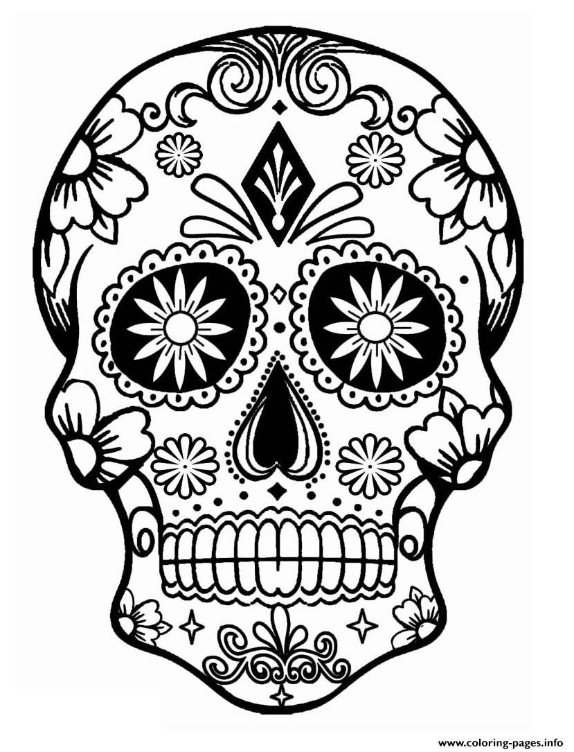 829x1085 Skull Printable Coloring Pages