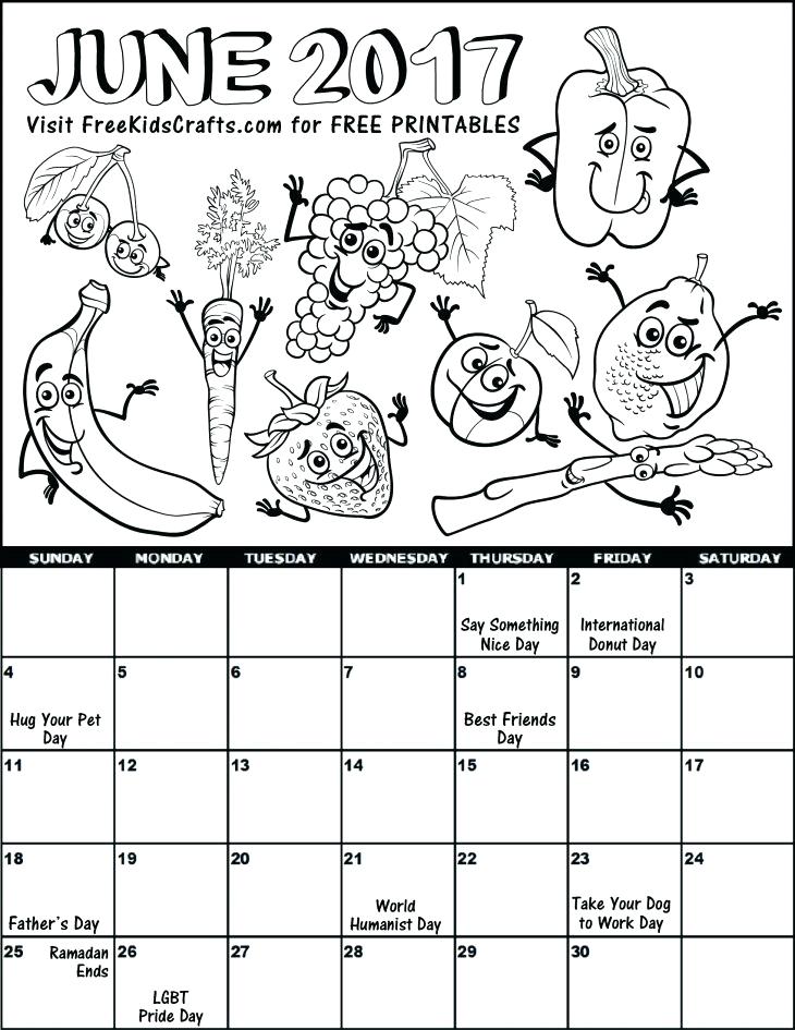 730x945 June Coloring Pages Coloring Calendar June Coloring Pages Free