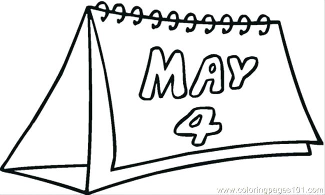 650x391 Calendar Coloring Pages