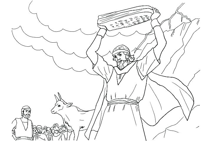 720x480 Golden Calf Coloring Page Idea Israelites Golden Calf Coloring