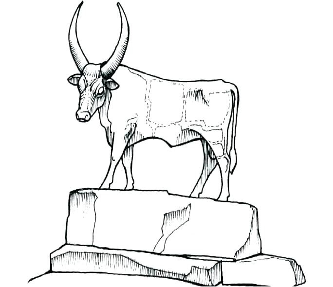 684x590 Israelites Golden Calf Coloring Page Not To Mention The Result
