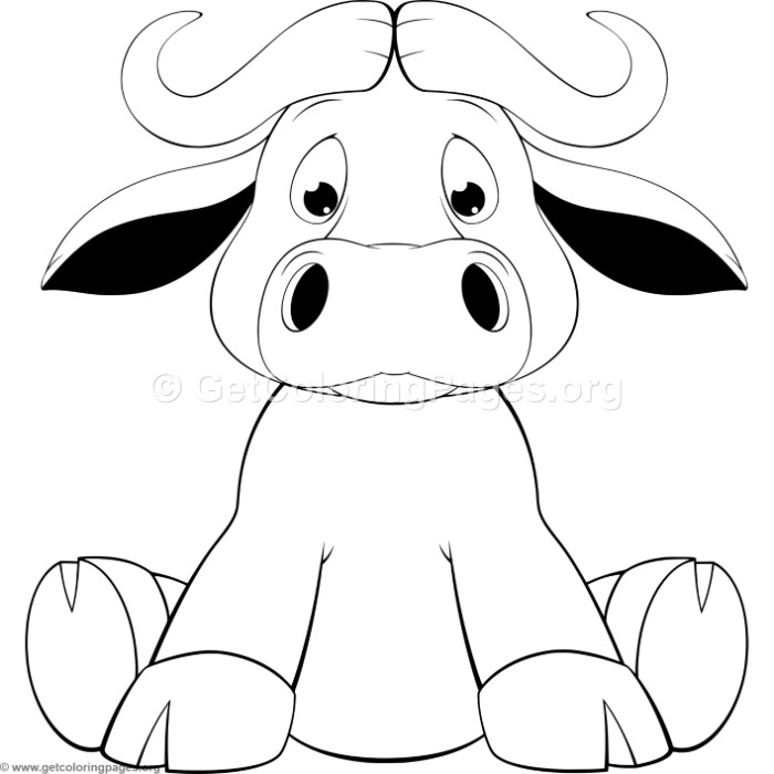 700x700 Cartoon Calf Coloring Pages