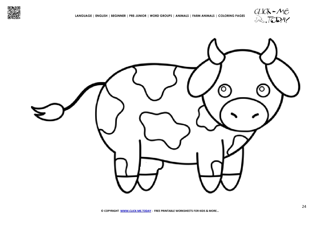 1053x745 Coloring Page Cattle Calf