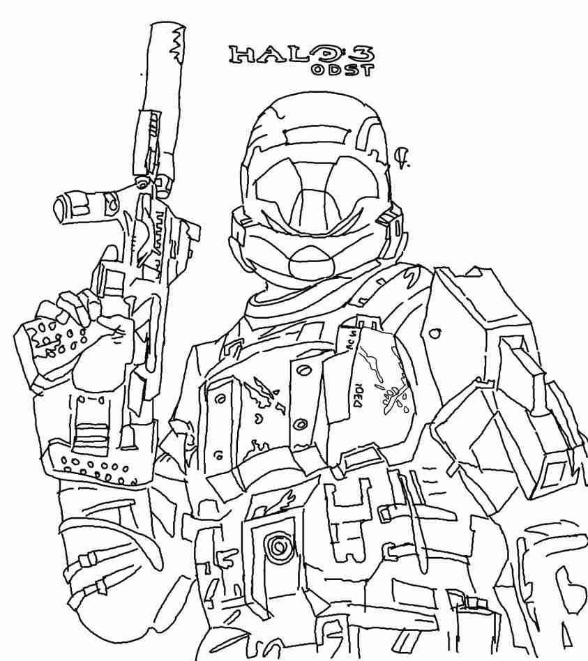 843x948 Halo Reach Coloring Pages To Print Call Of Duty Black Ops Sheets