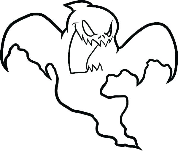 600x508 Ghosts Coloring Pages