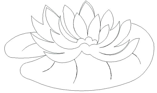 600x357 Lily Coloring Pages Water Lilies Coloring Page Printable Lily Pads