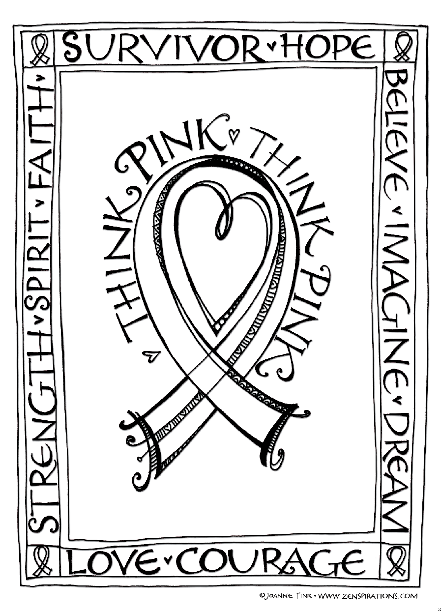 897x1243 Think Pink! Free Downloadable Coloring Pages!