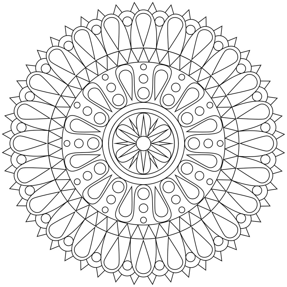 980x980 Calming Coloring Pages Rallytv Org For Sharry Me