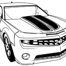268x268 Camaro Coloring Pages Chevy Camaro Coloring Page Az Coloring
