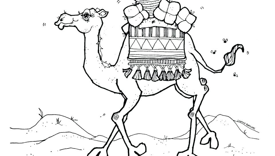960x544 Coloring Pages Camel Camel Coloring Page With Superb Printable