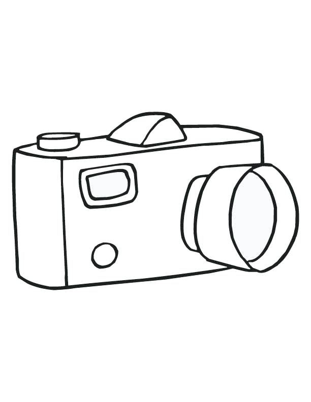 612x792 Coloring Picture Of A Camera Camera Coloring Page Camera Coloring