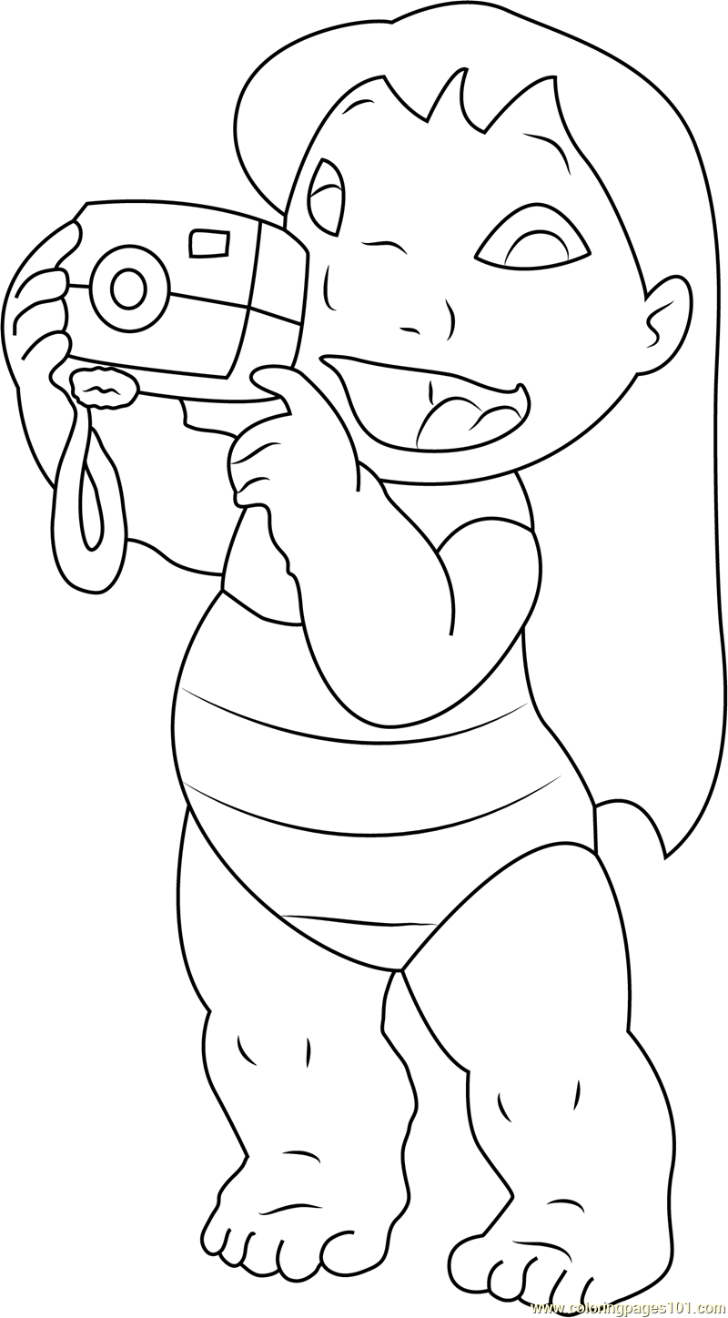 800x1448 In Camera Coloring Page Pages For Children