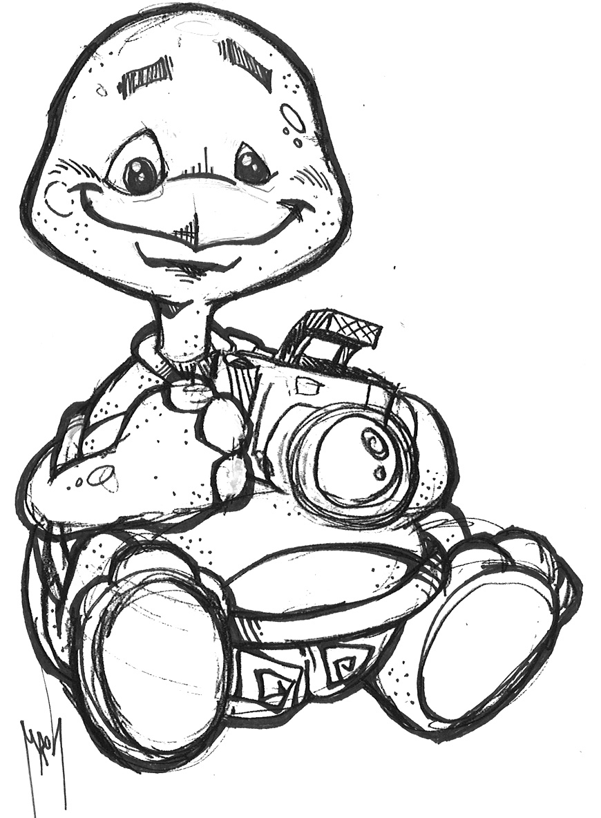 870x1184 Mickey Mouse With Camera Coloring Page Free Pages