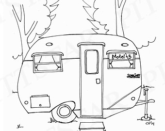 Camper Coloring Pages at GetDrawings | Free download