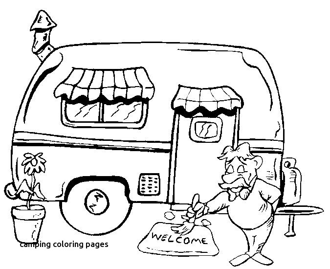 675x550 Camping Coloring Pages