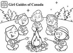 300x218 Campfire Coloring Page Girl Guides Colouring Coloring