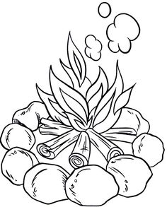 236x293 Camp Fire Colouring Pages Campfire Coloring Pages