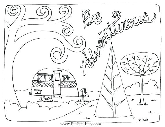 570x441 Camping Colouring Pages Camping Coloring Page Camping Coloring