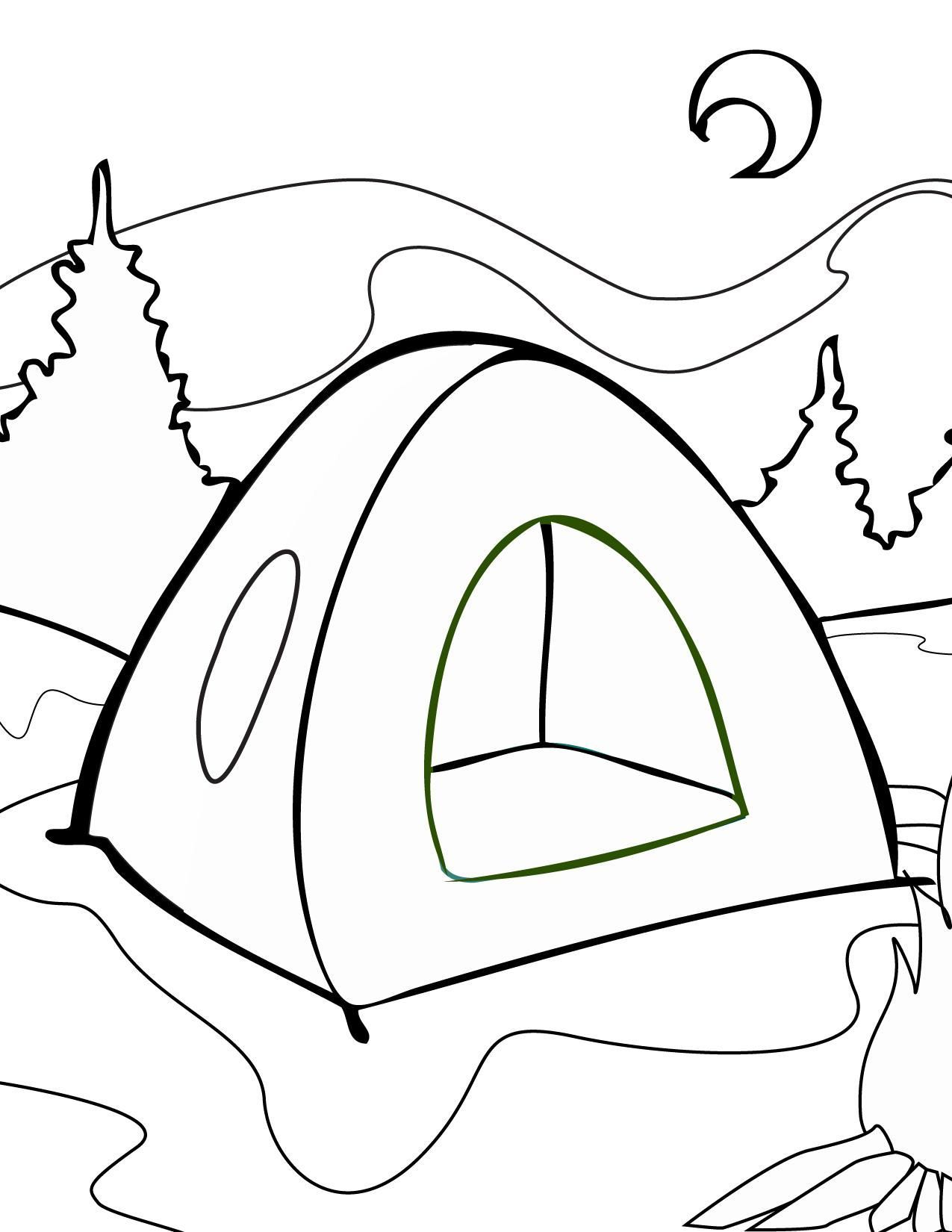 1275x1650 Full Camping Coloring Sheets For Preschoolers