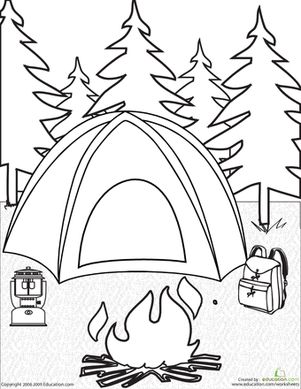 301x389 Best Camping Coloring Pages Images On Day Care