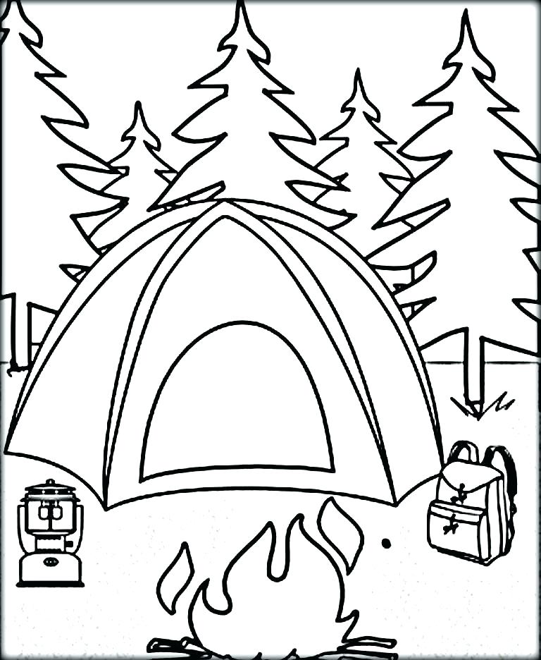 768x936 Camping Colouring Pages Colouring Page Free Printable Camping