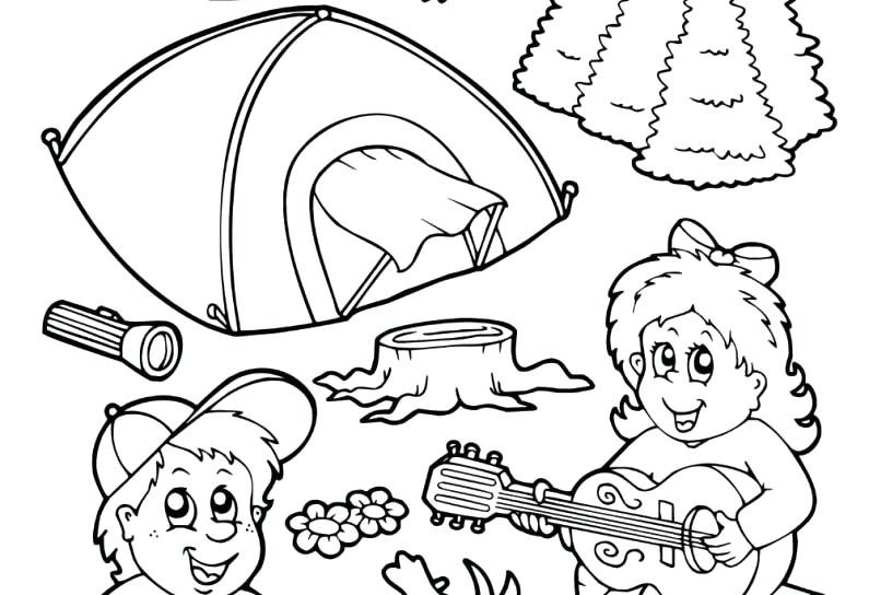 795x544 Coloring Camping Coloring Sheets