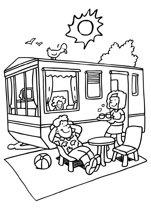 616x872 Camping Coloring Pages