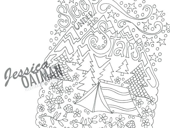570x428 Camping Coloring Page Outdoor Coloring Pages Outdoor Coloring