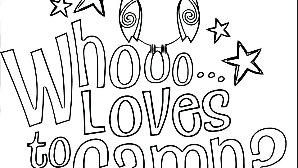 960x544 Camping Coloring Pages Preschool Camping Themed Coloring Pages