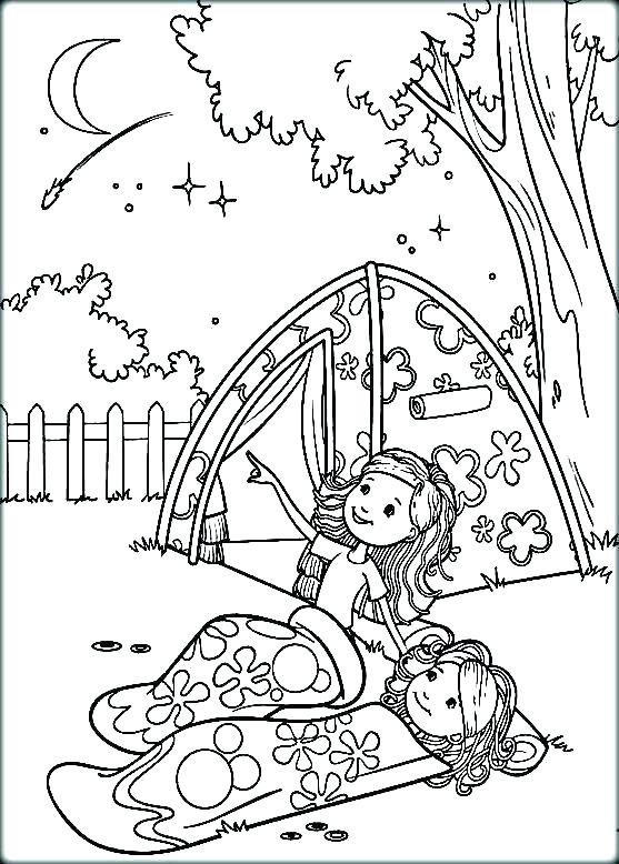 557x778 Camping Coloring Pages To Print Camping Coloring Page Camp