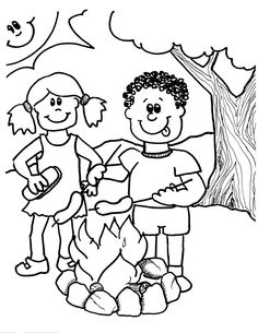 236x305 Preschool Camping Coloring Pages
