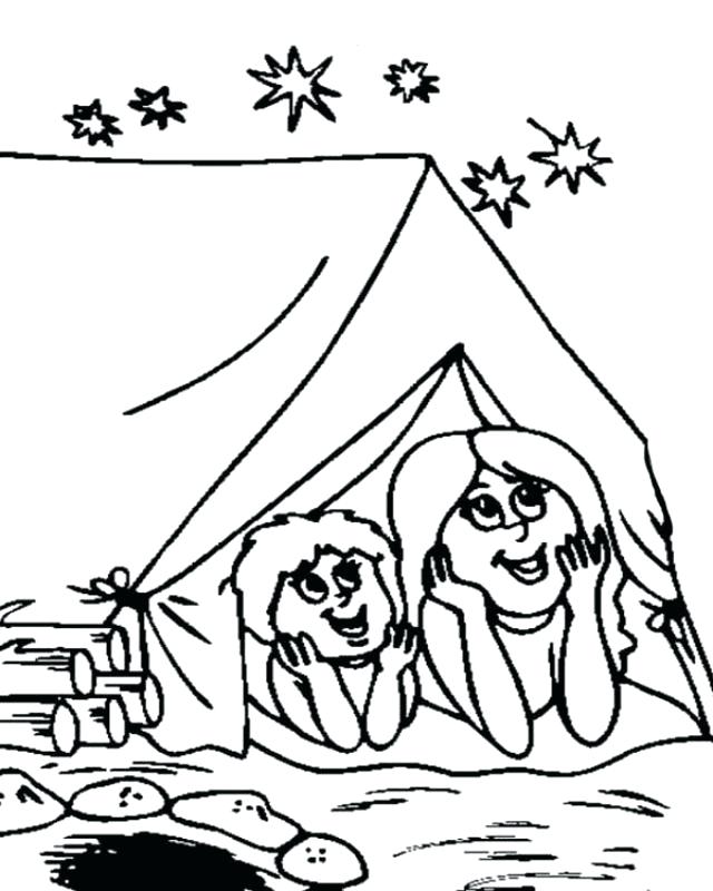 640x800 Camping Coloring Pages Printable Camping Coloring Pages For Kids
