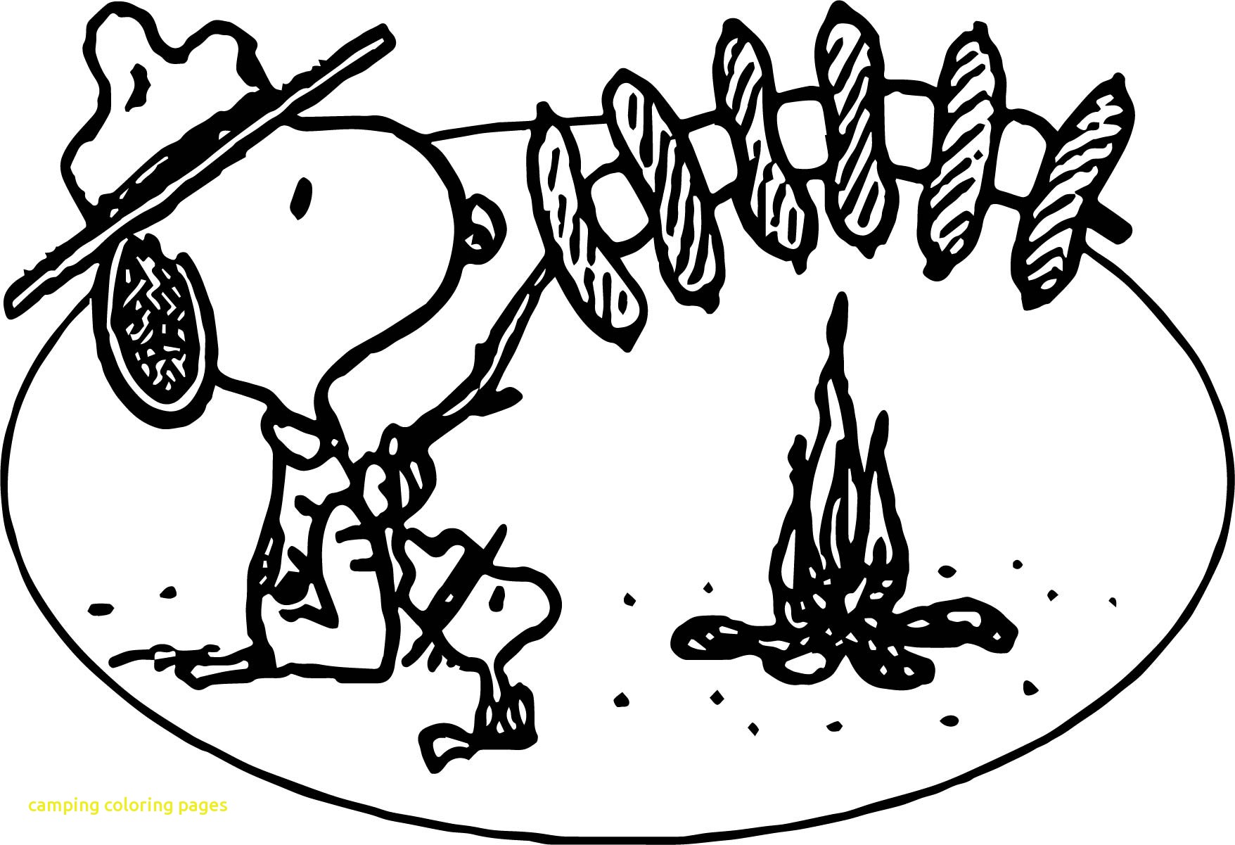 1756x1201 Camping Coloring Pages