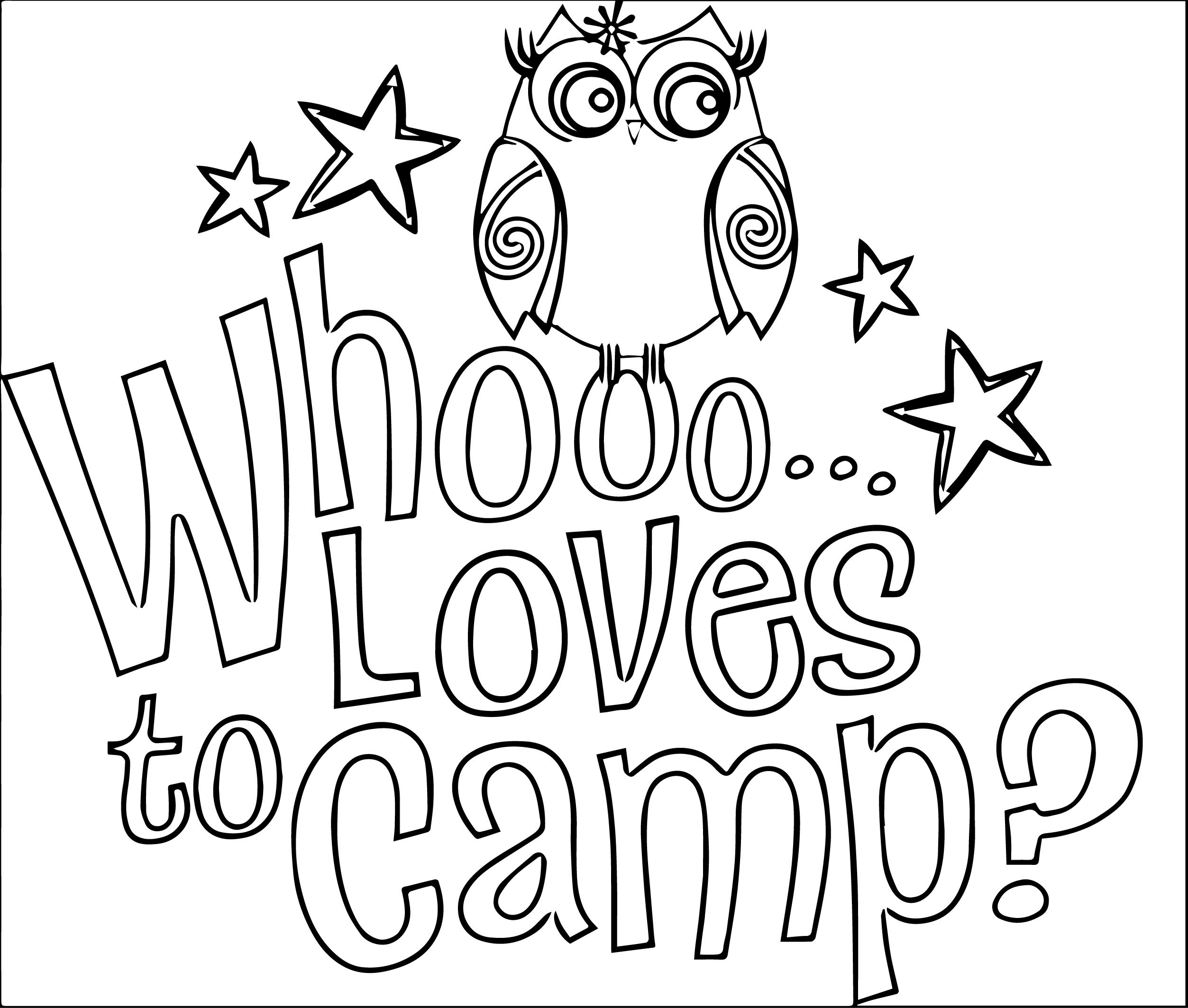 2506x2127 Camping Coloring Pages To Print With Archives For Kids Within