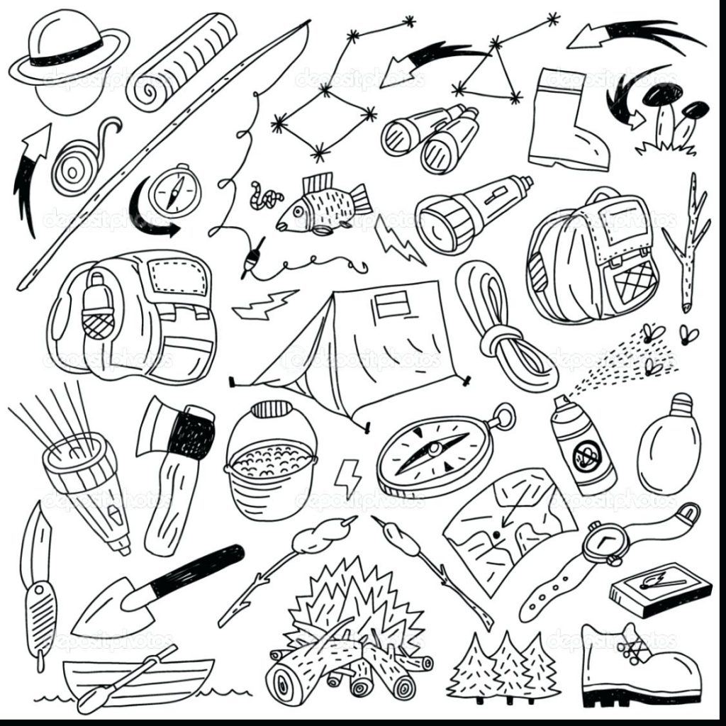 1024x1024 Coloring Page Camping Coloring Page Fantastic Lantern Colouring