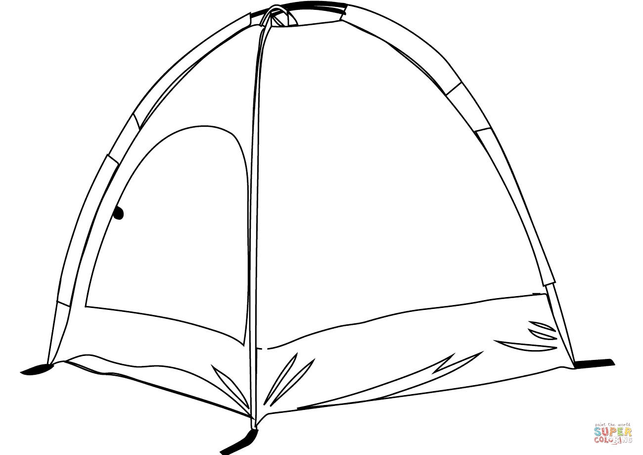 1300x919 Tent Coloring Page Fresh Camping Tent Sketch Logo And Design Ideas