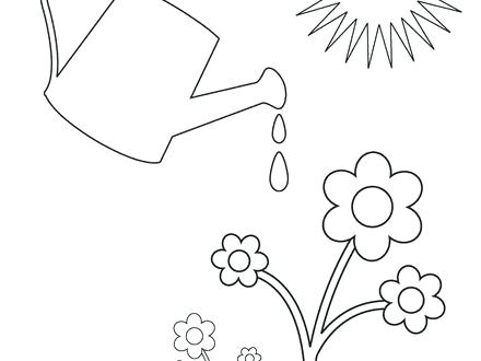 440x330 Spring Color Page Preschool Spring Coloring Pages Coloring