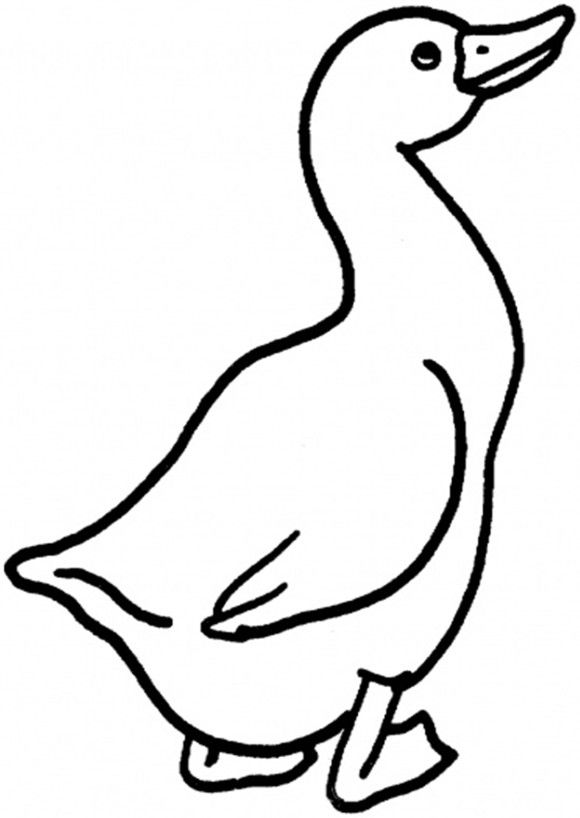 580x818 Goose Coloring Pages