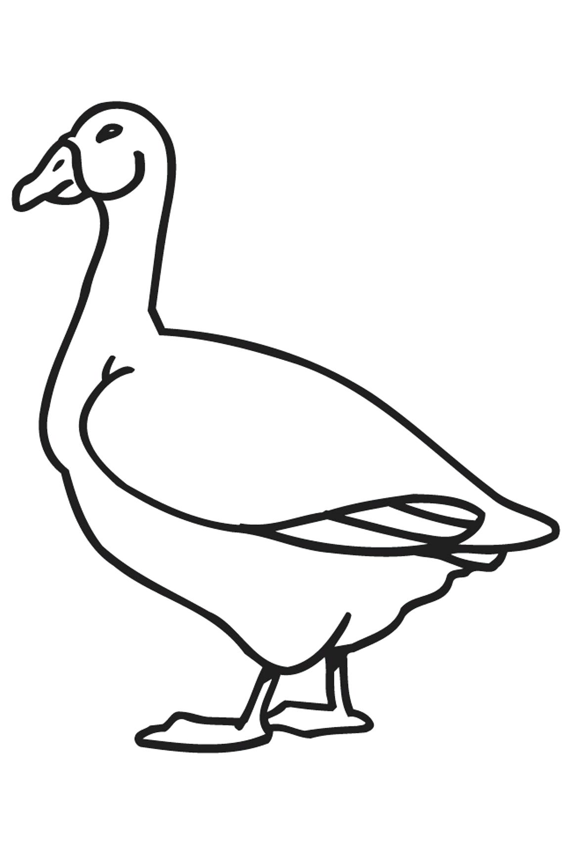 1157x1727 Coloring Page Goose Coloring Page Printable Animal Pages Free